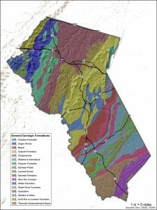 Fauquier Geology Formations, Fauquier Winery, Fauquier Wine Council, Virginia Vineyards and Wineries