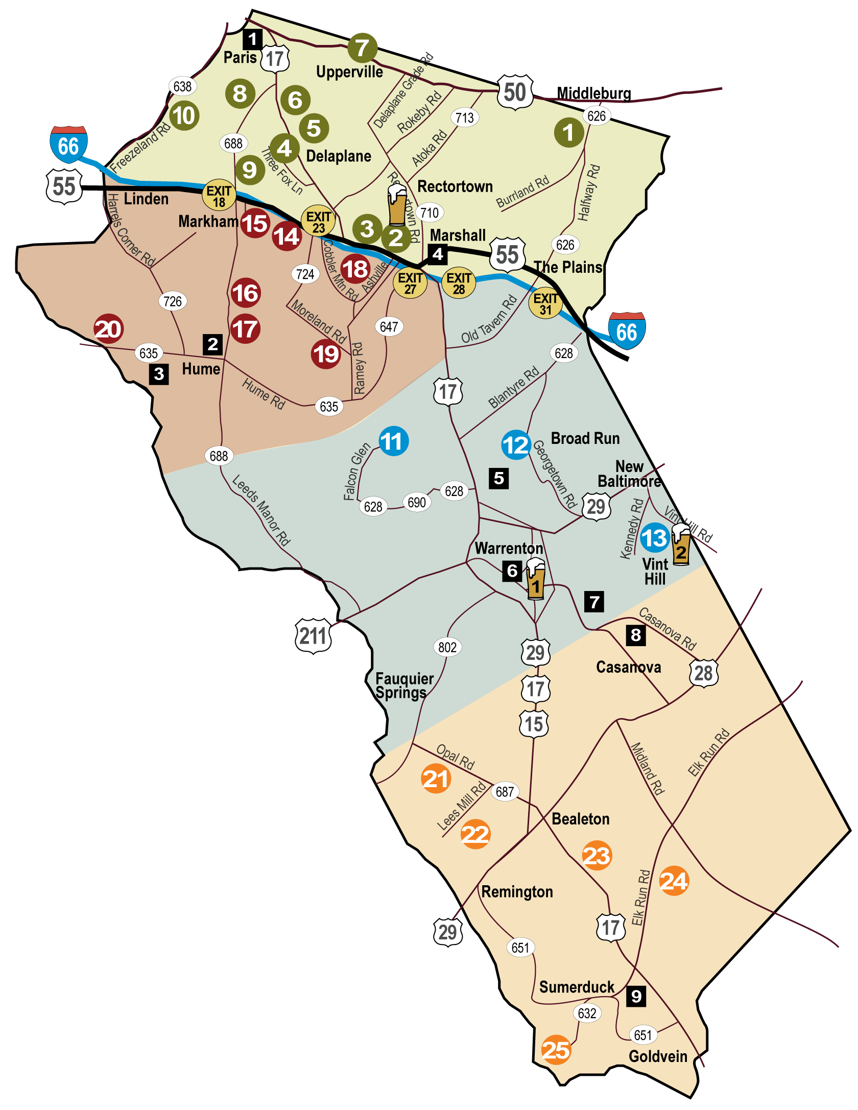 Fauquier County Map