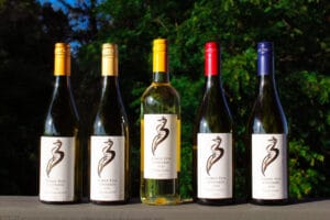 three fox vineyards bottles